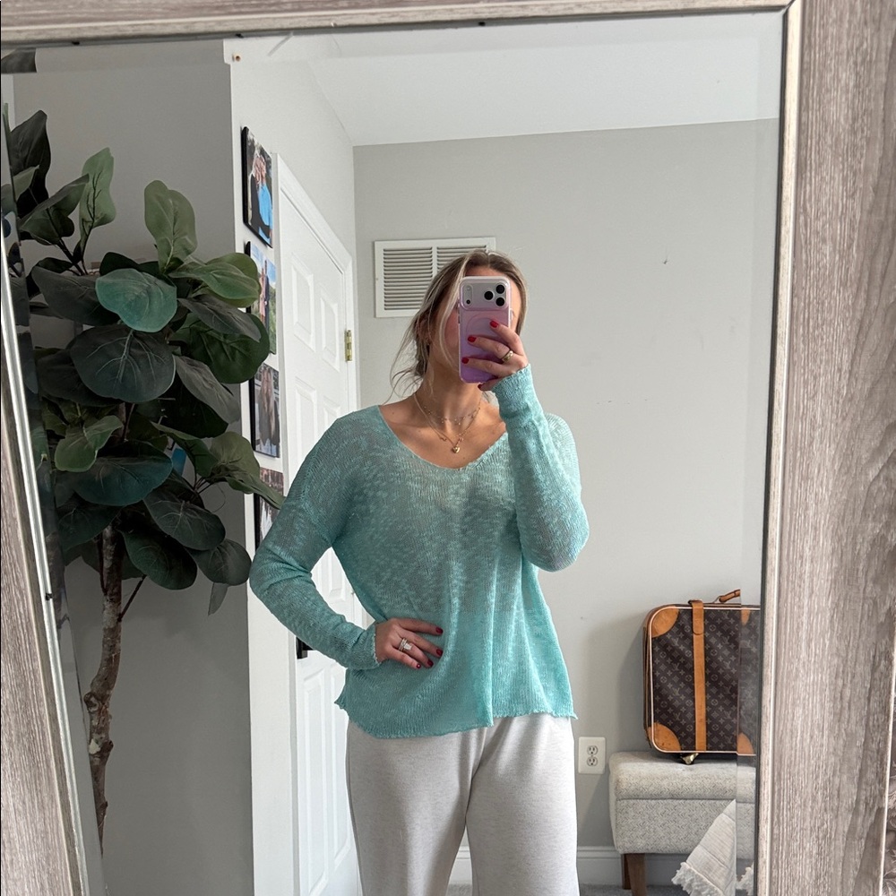 Cecico Aqua Knit Top